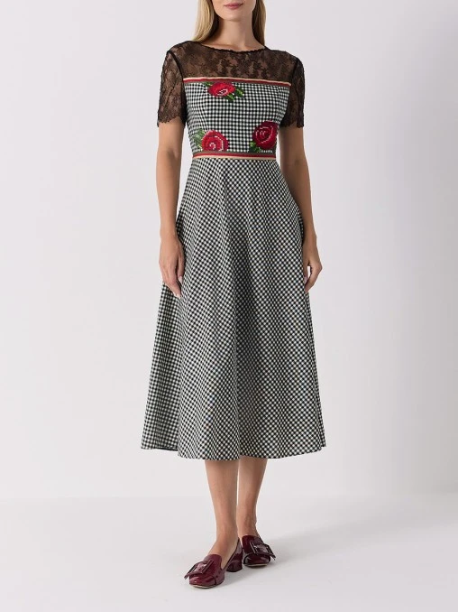 Платье из шерсти и шелка PERCE-NEIGE