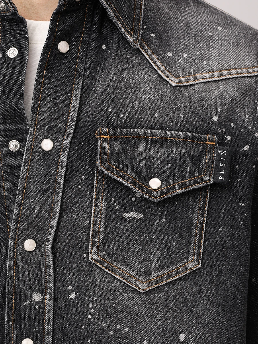 Рубашка джинсовая