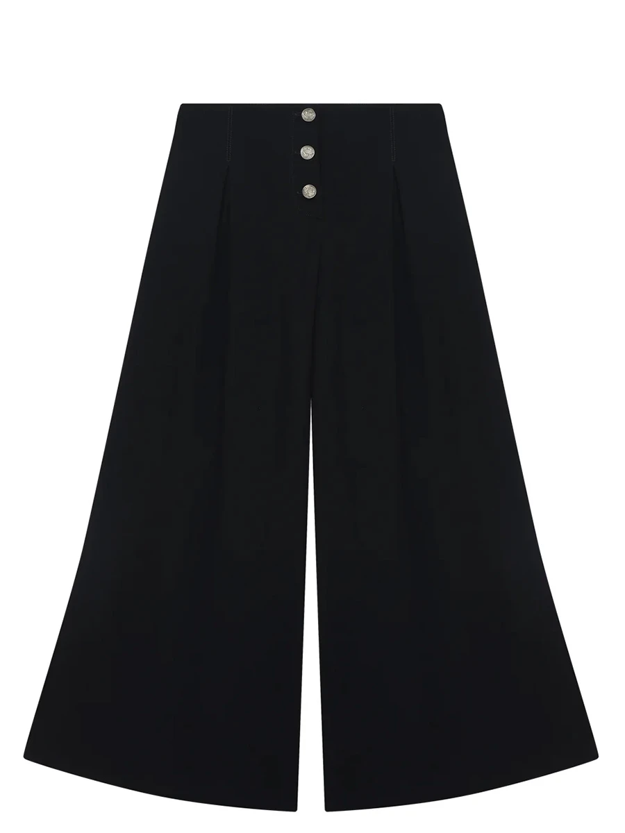 Брюки однотонные