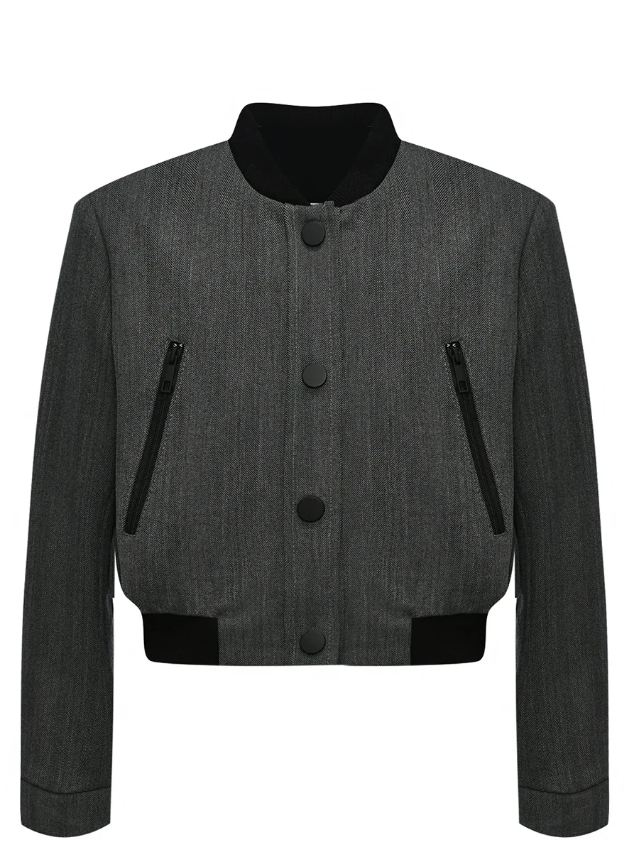 Бомбер с принтом