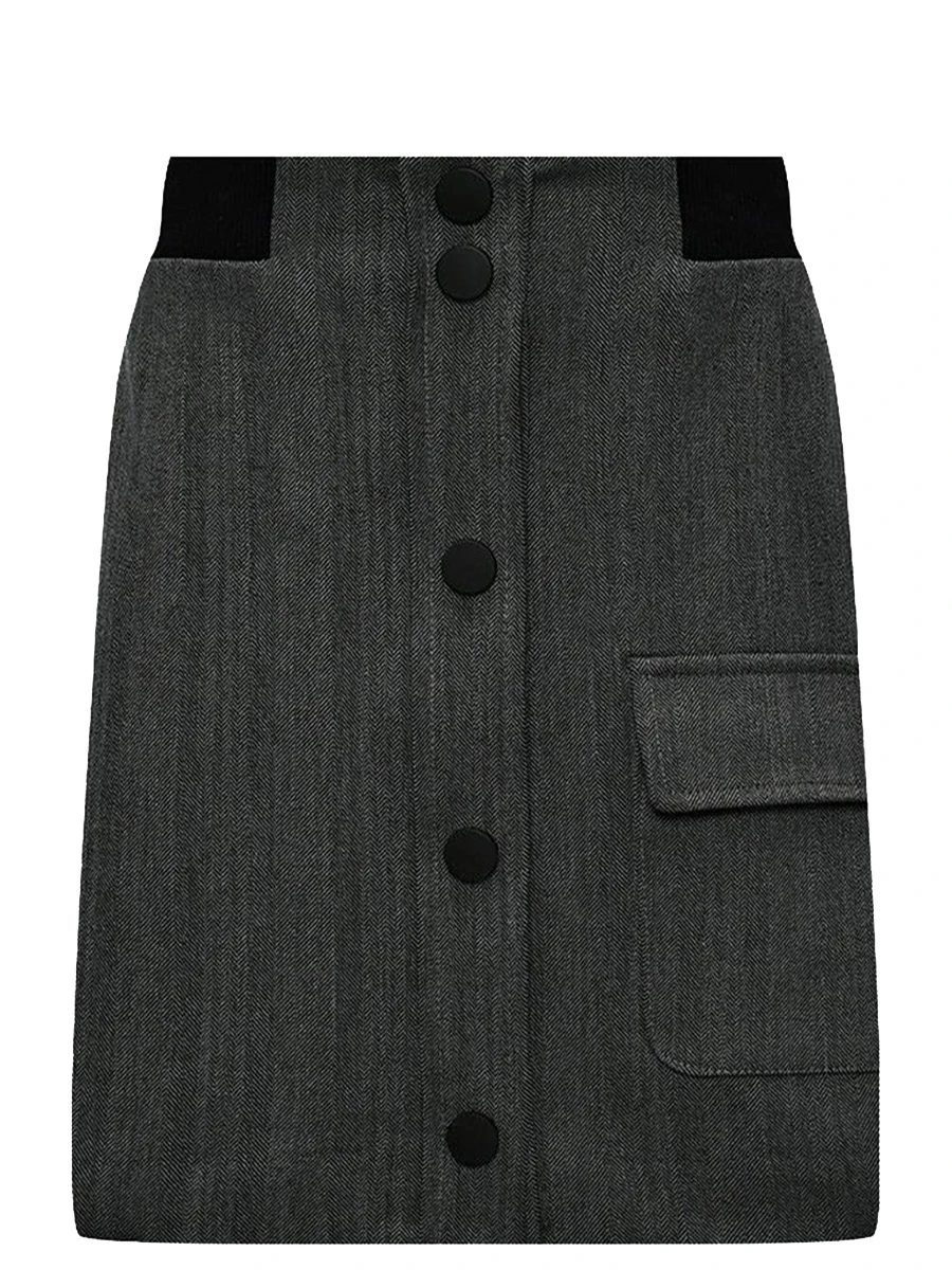 Юбка однотонная