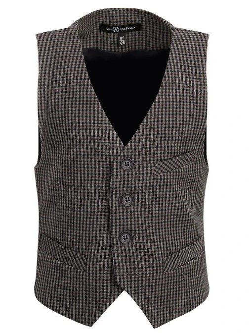Жилет в клетку DAN MARALEX