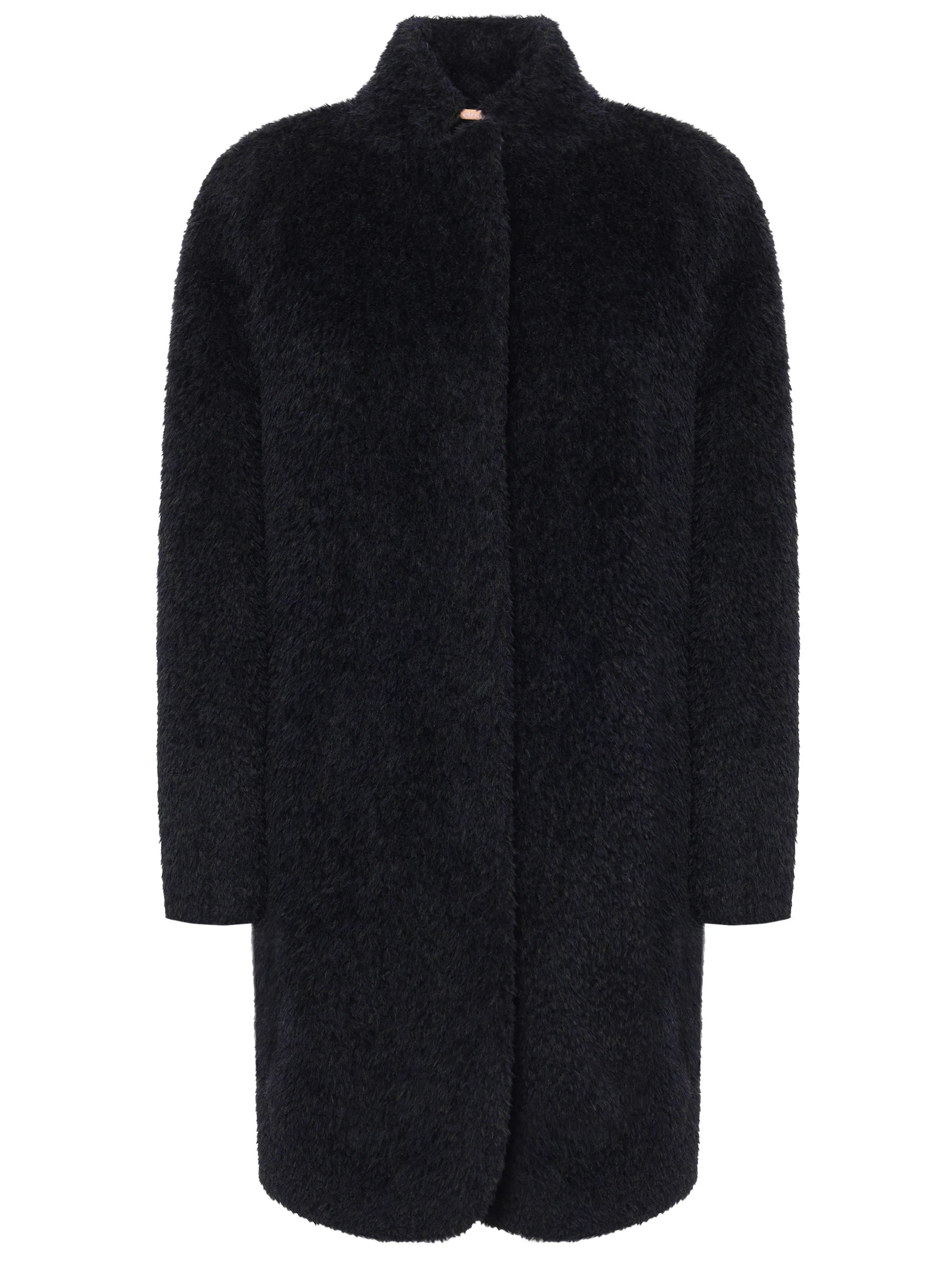 Пальто из шерсти сури альпака