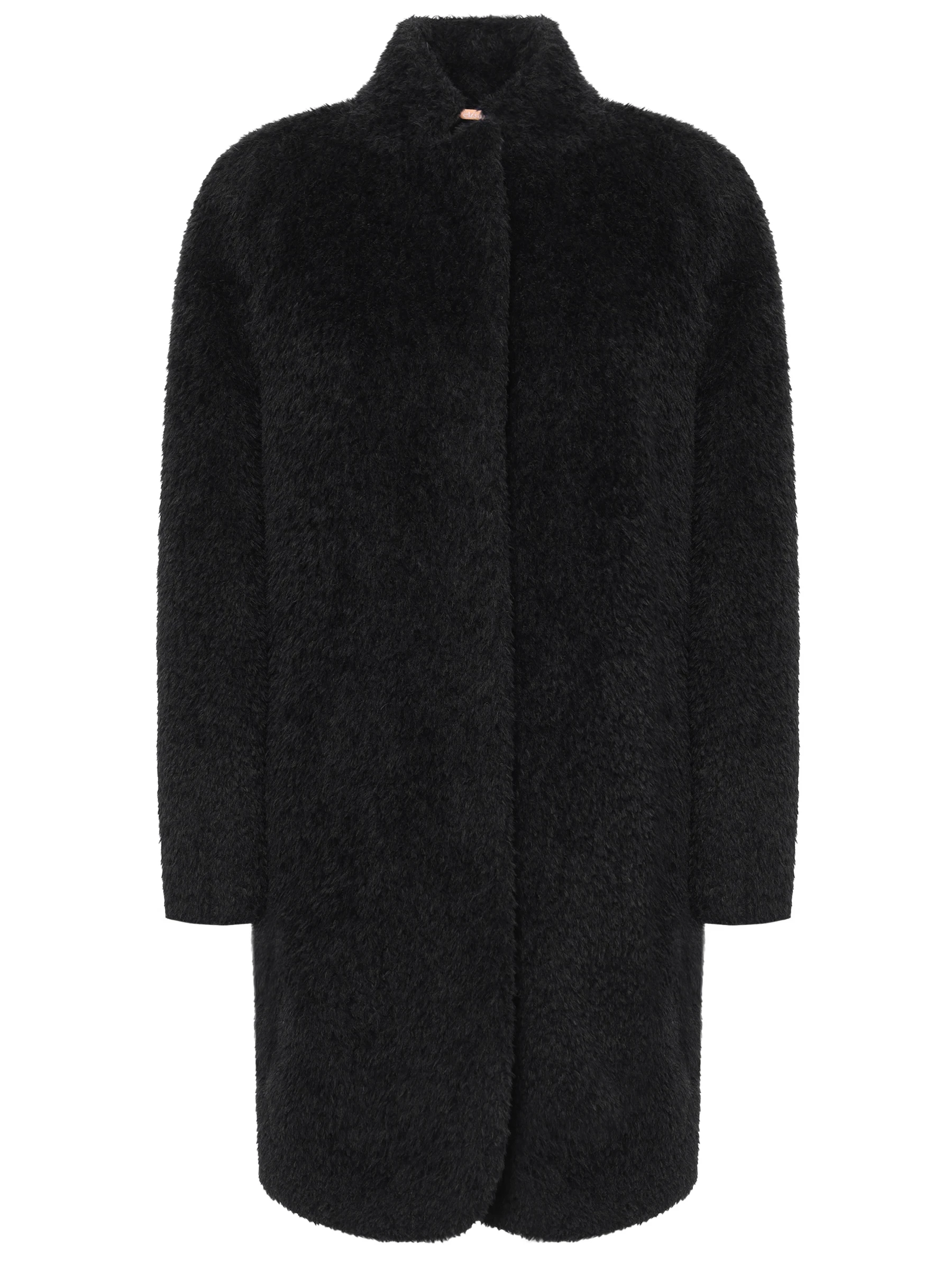 Пальто из шерсти сури альпака