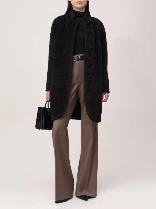 Пальто из шерсти сури альпака ELISABETTA