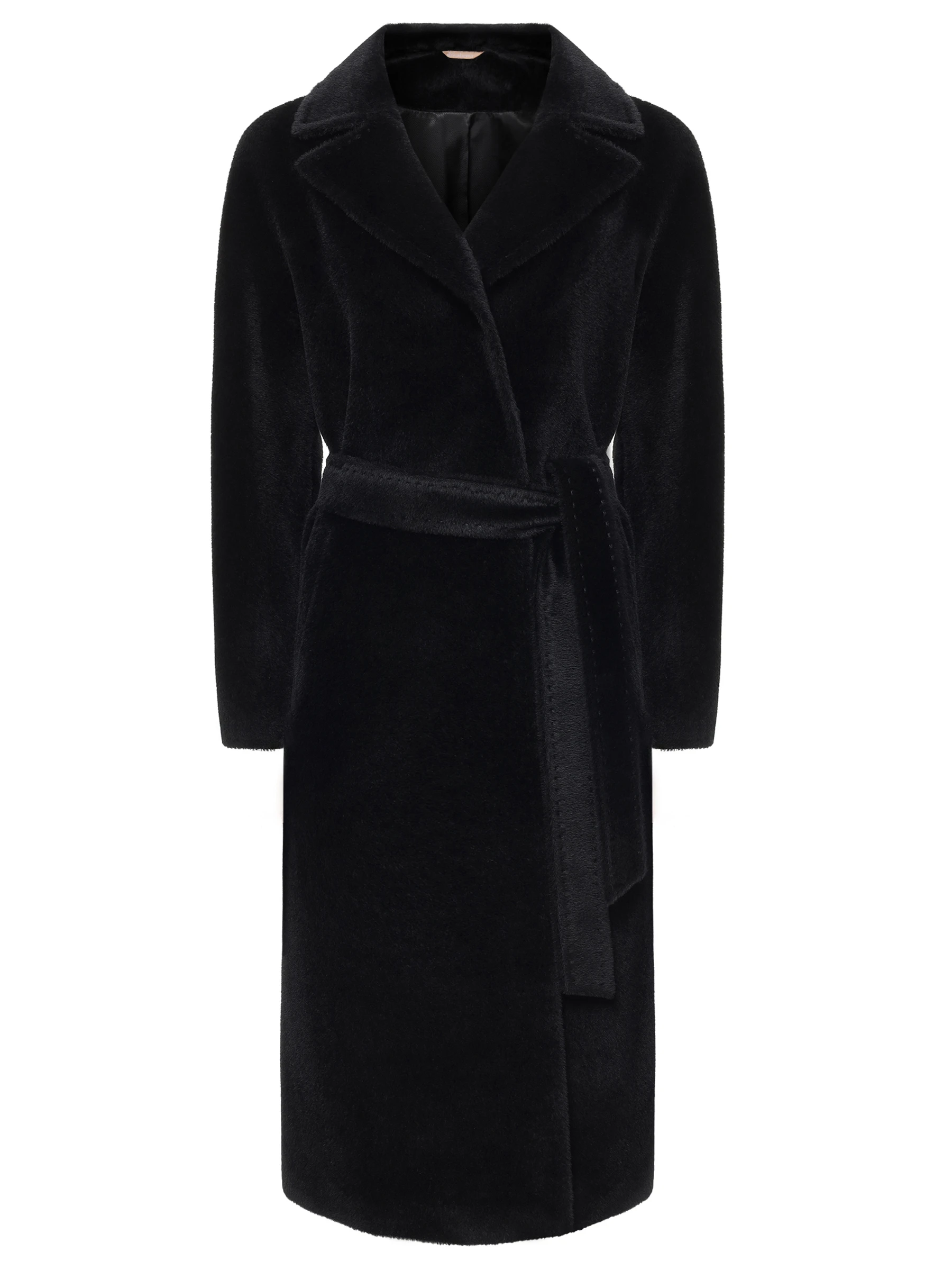 Пальто из шерсти сури альпака