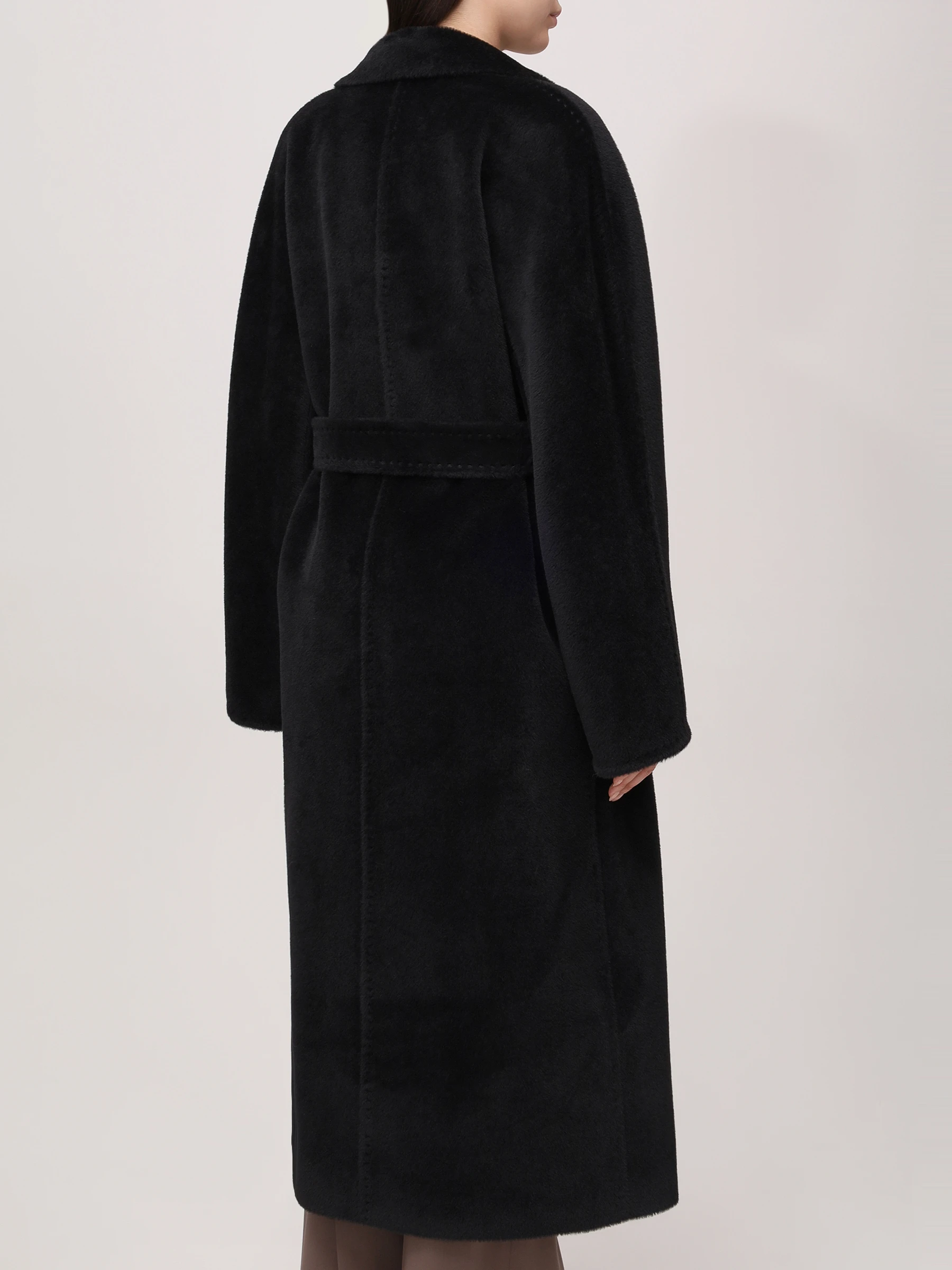 Пальто из шерсти альпака