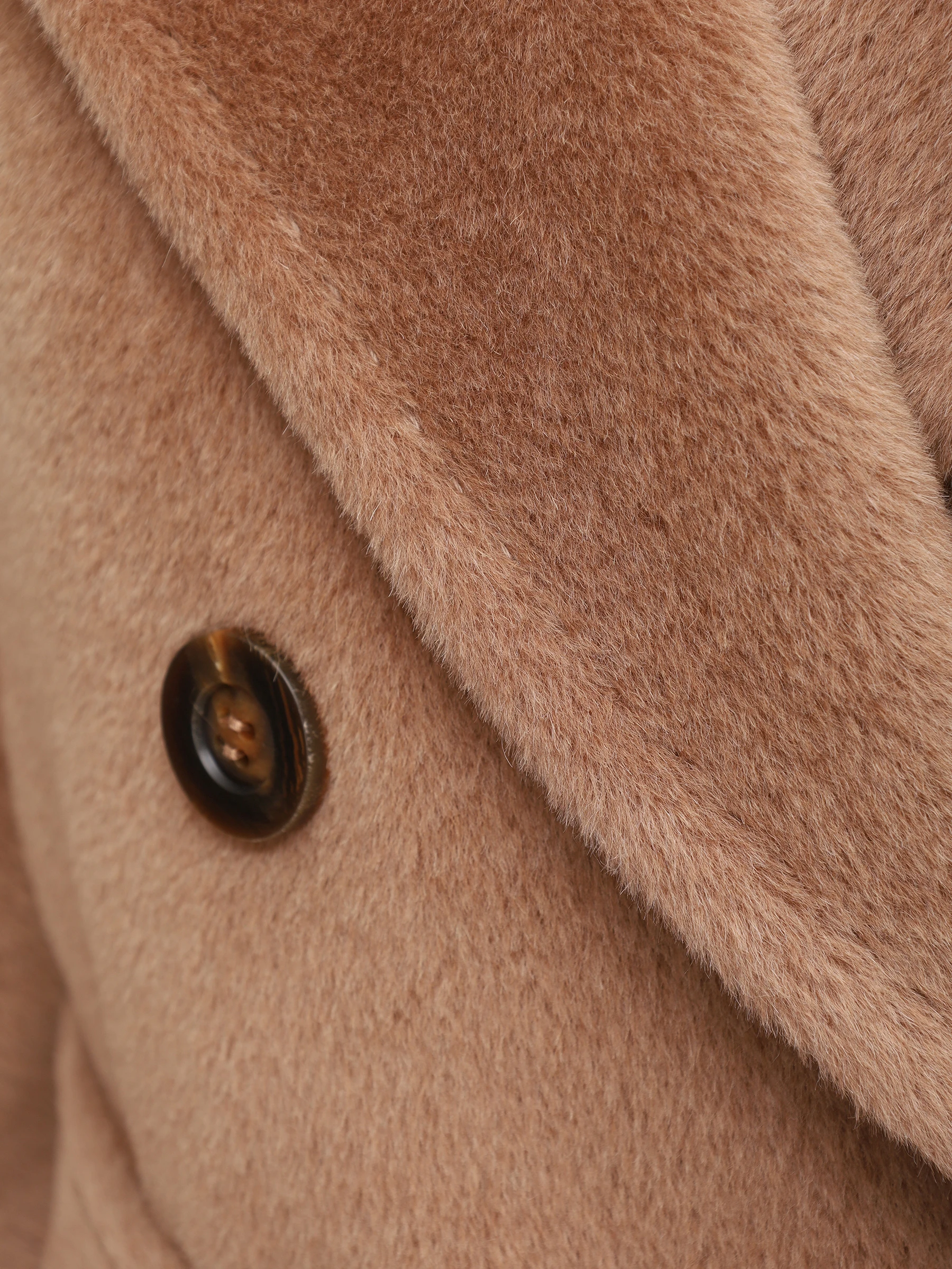 Пальто из шерсти беби альпака