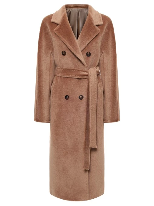 Пальто из шерсти беби альпака ELISABETTA