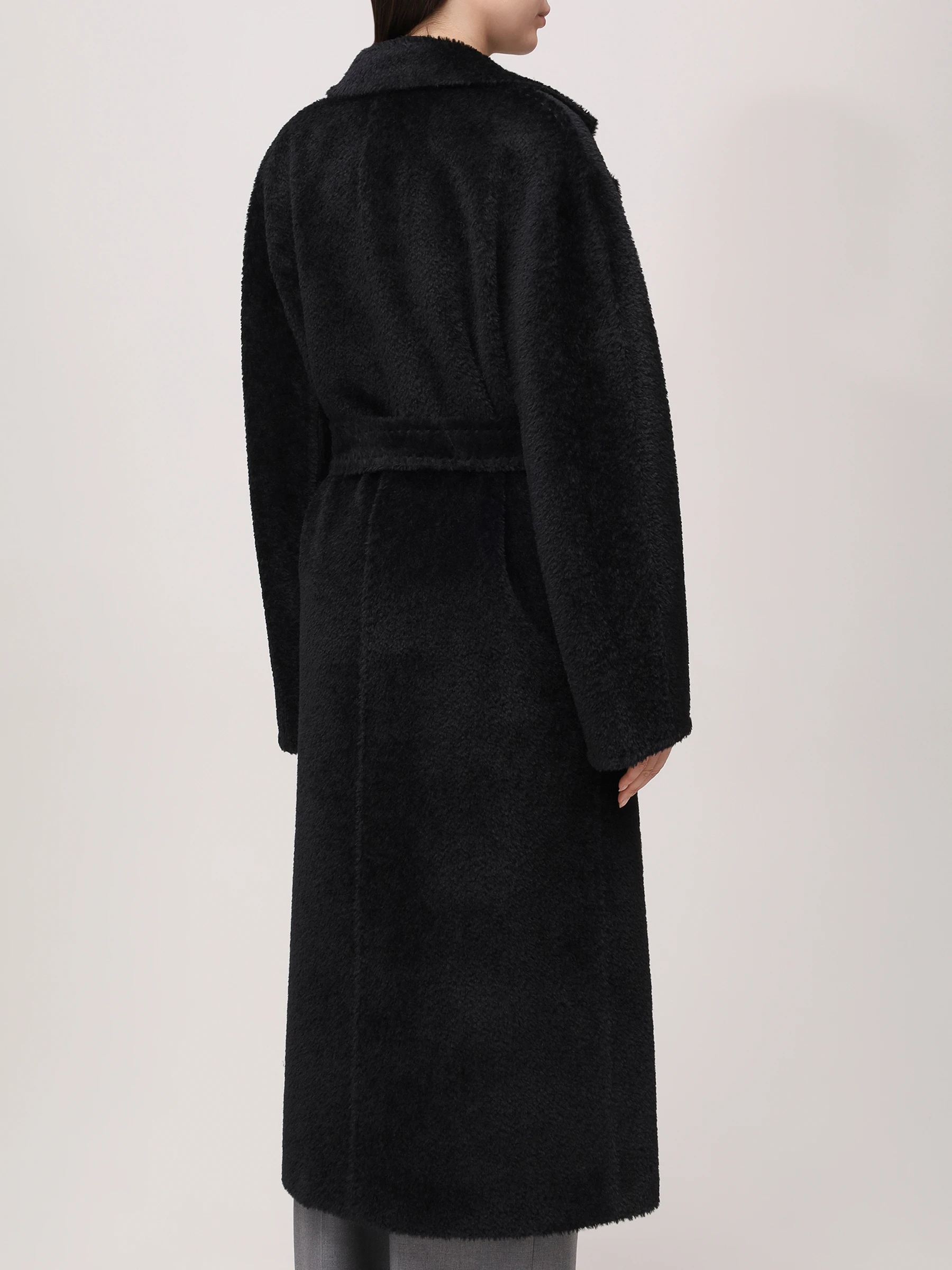 Пальто из шерсти альпака