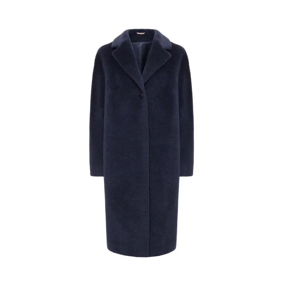 Пальто из шерсти альпака