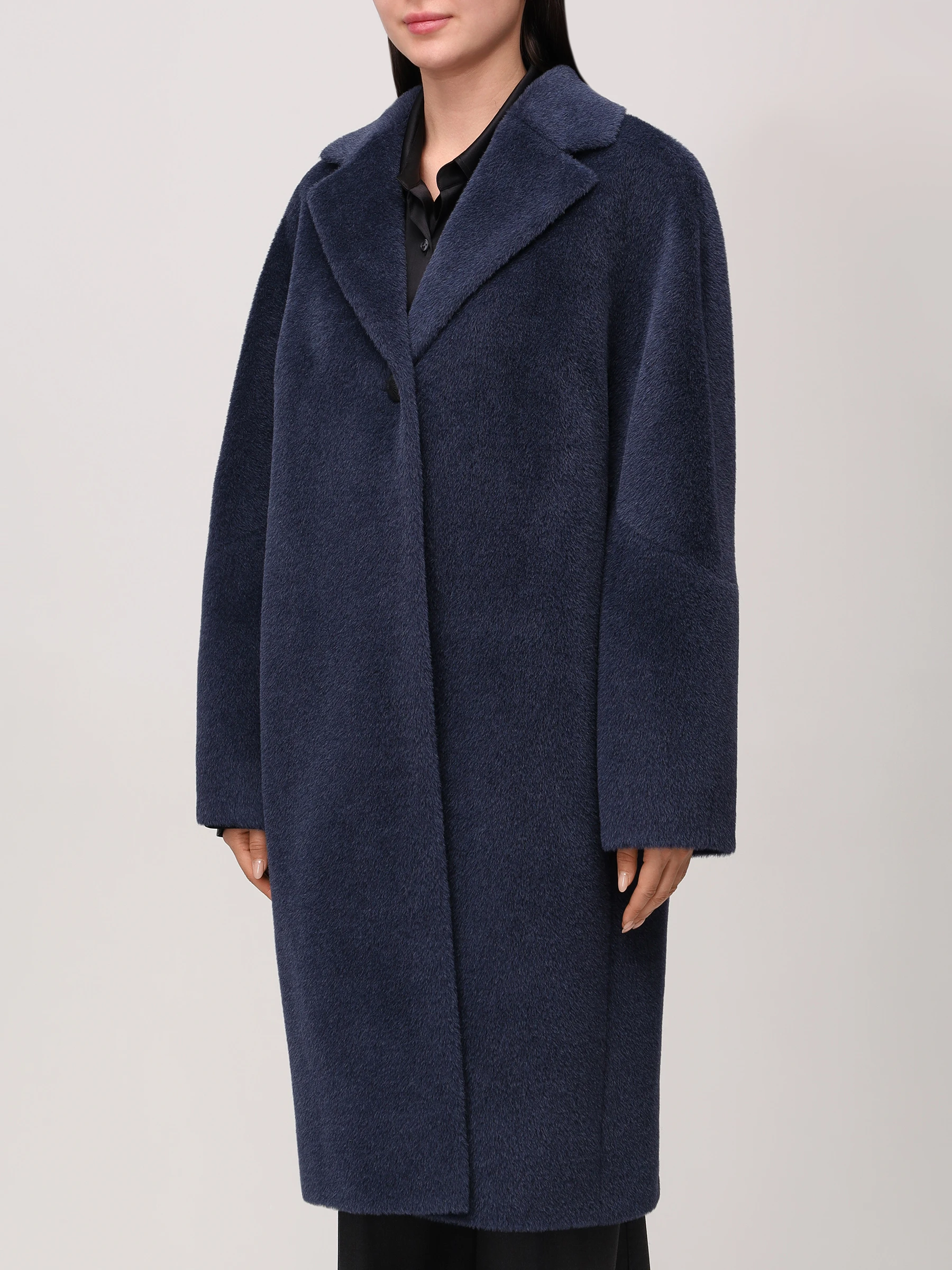 Пальто из шерсти альпака