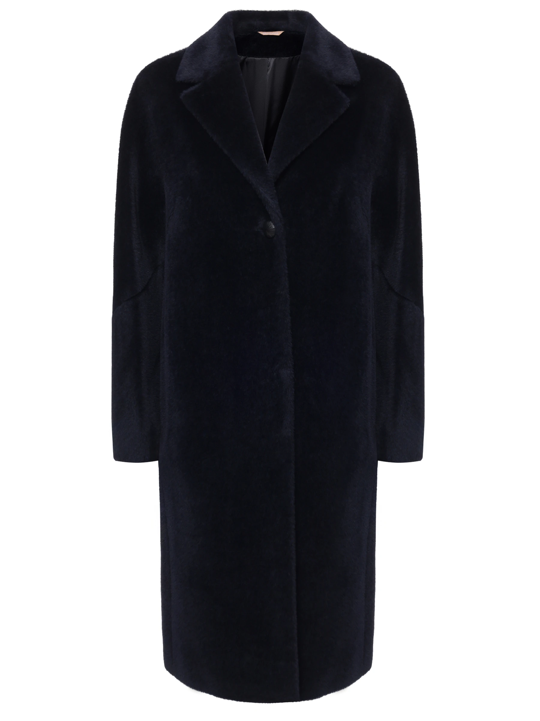 Пальто из шерсти сури альпака