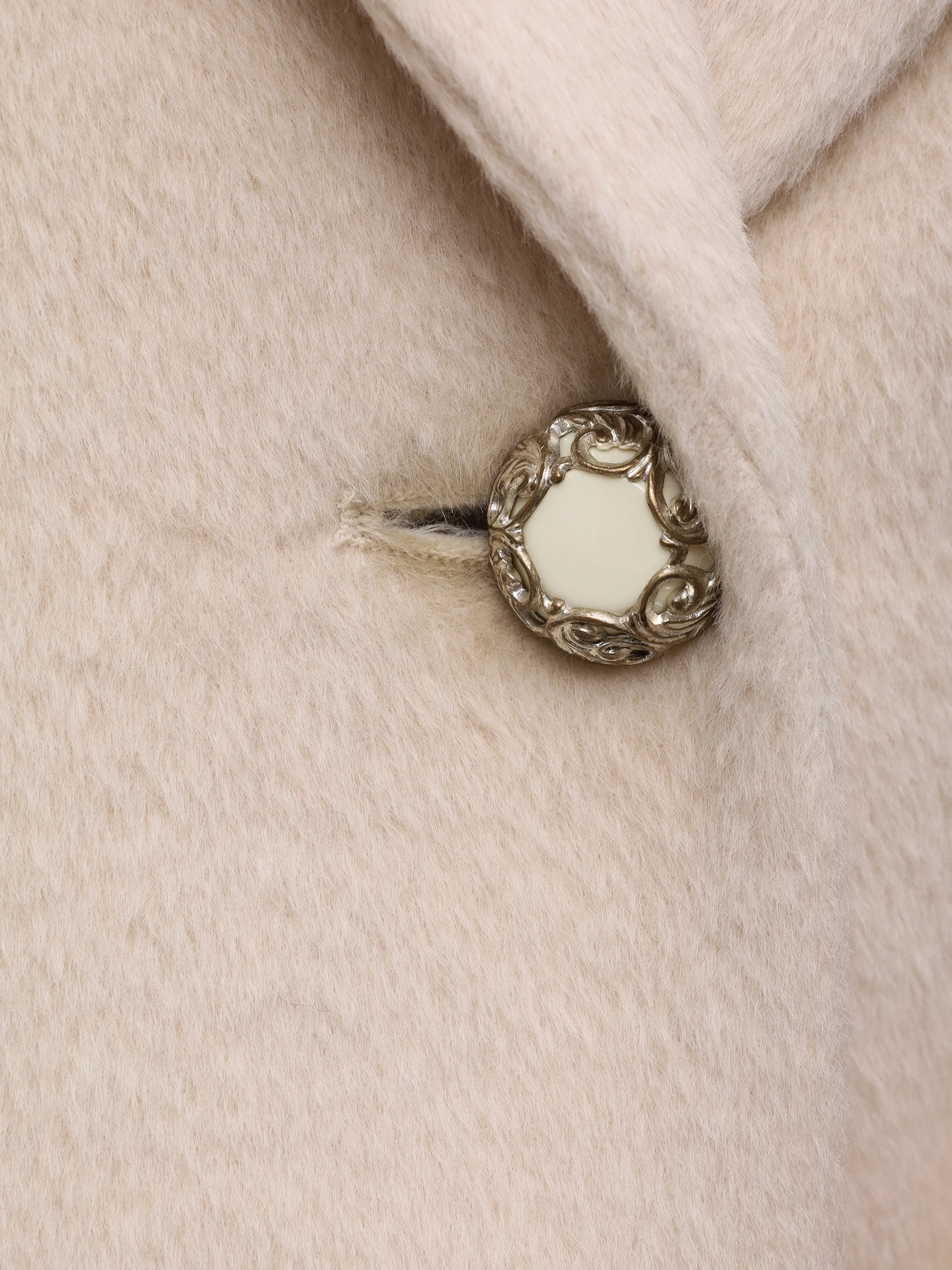 Пальто из шерсти альпака