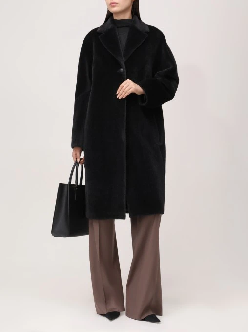 Пальто из шерсти сури альпака ELISABETTA