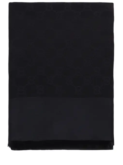 Платок из шерсти и шелка GUCCI