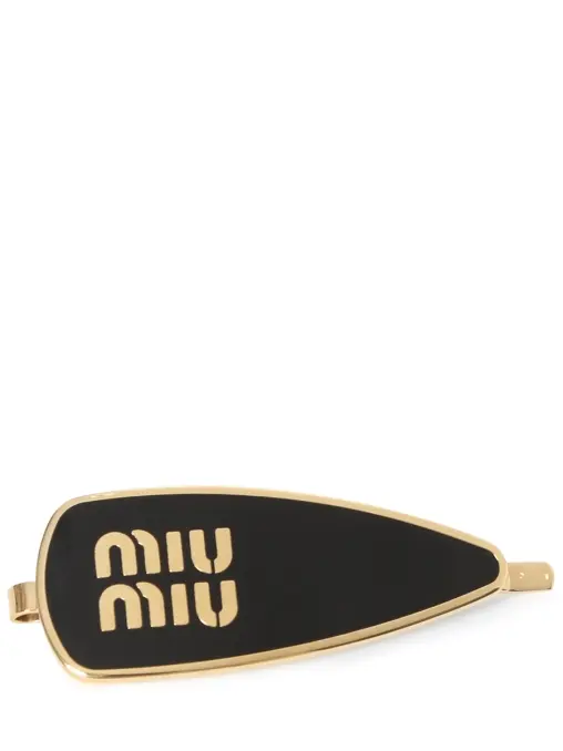 Заколка с логотипом MIU MIU