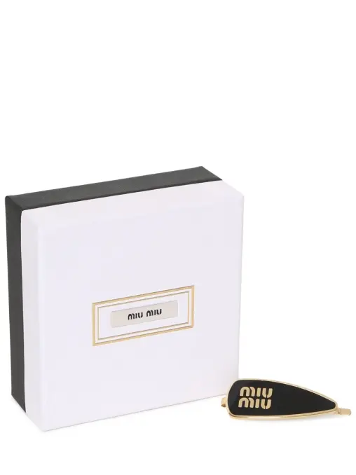 Заколка с логотипом MIU MIU