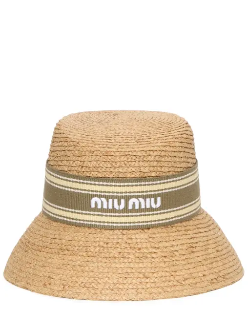 Шляпа из рафии MIU MIU