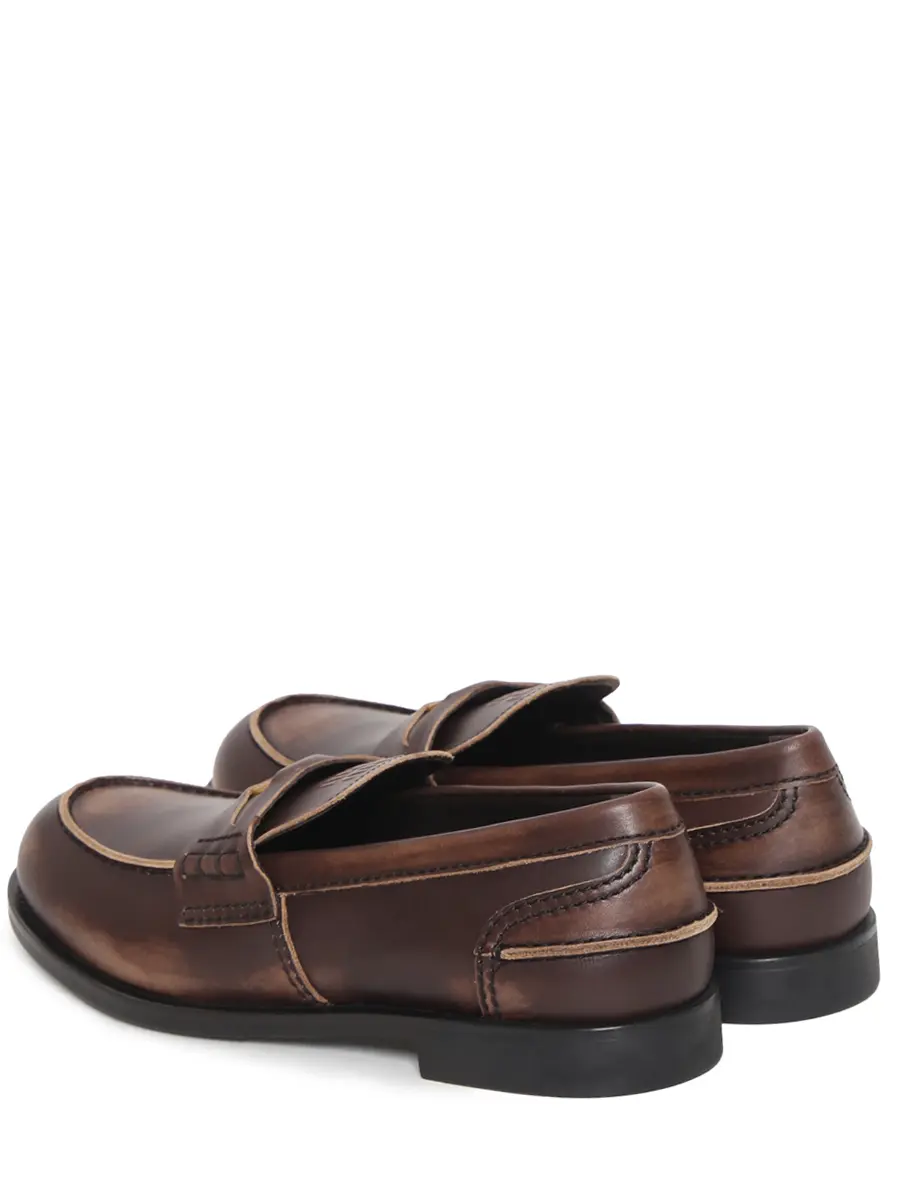 Лоферы кожаные