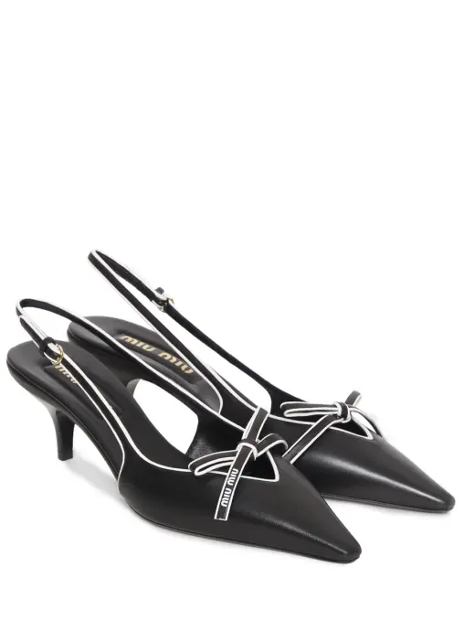 Туфли кожаные MIU MIU