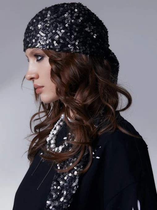 Бандана с пайетками Shiny Mood Black SHUSTERMAN