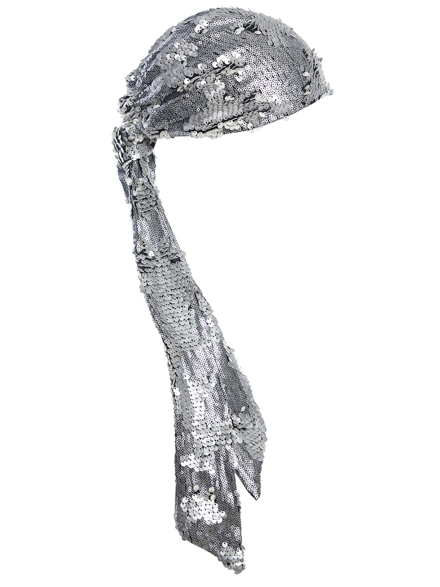 Бандана с пайетками Shiny Mood Silver