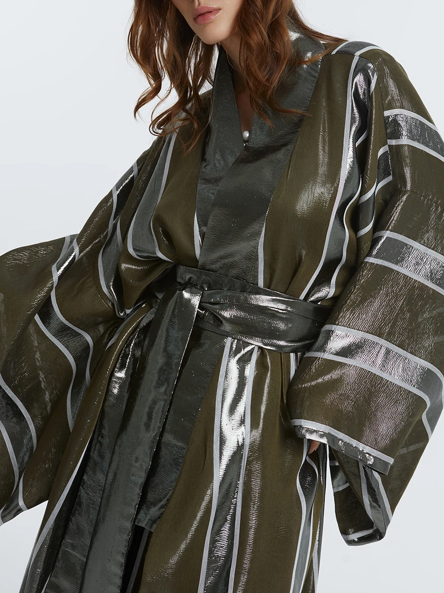 Кимоно хлопковое Olive Organza