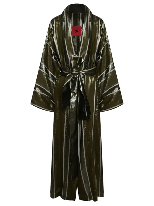 Кимоно хлопковое Olive Organza SHUSTERMAN