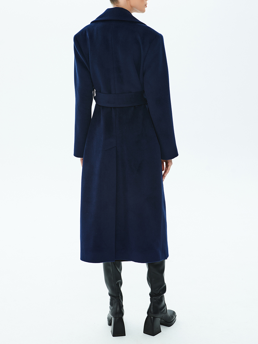 Пальто шерстяное Classic Deep Blue