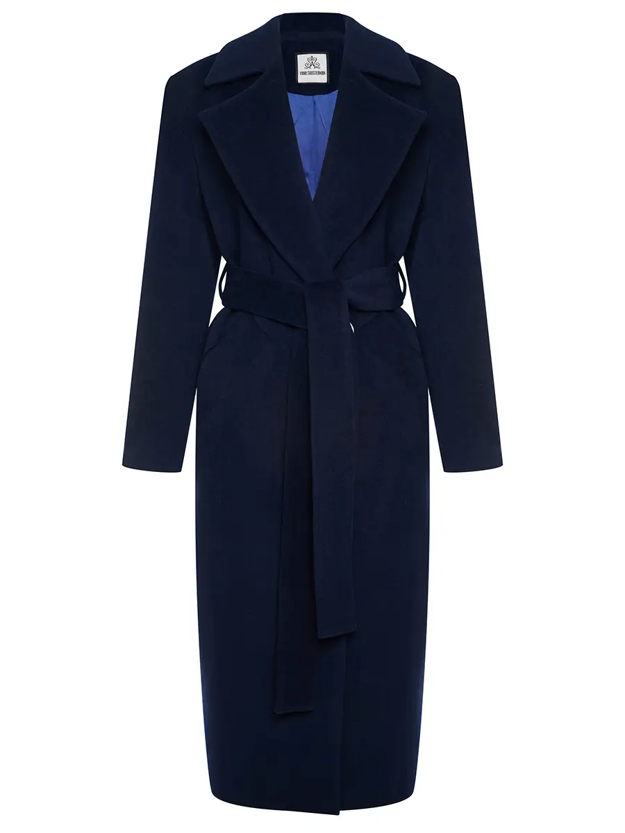 Пальто шерстяное Classic Deep Blue