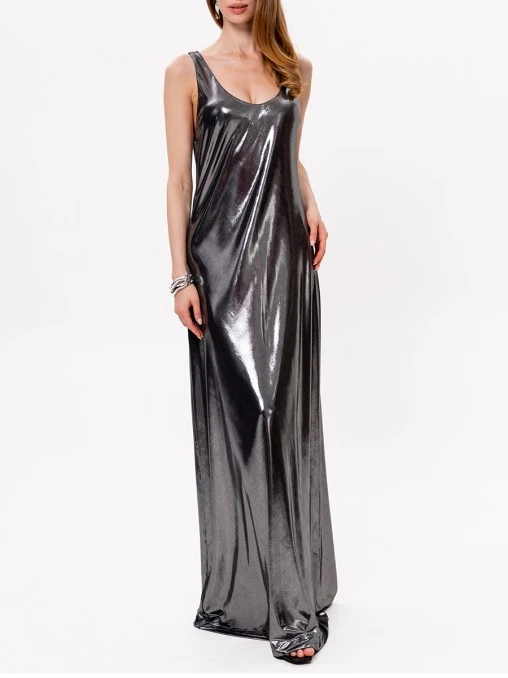 Платье Liquid Metal Silver SHUSTERMAN