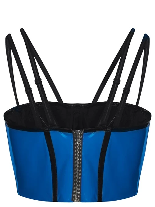 Топ-корсет лаковый Blue SHUSTERMAN