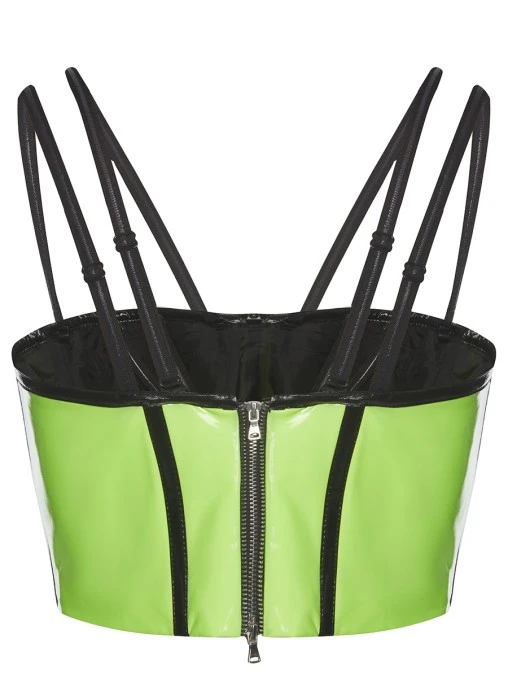 Топ-корсет лаковый Green SHUSTERMAN