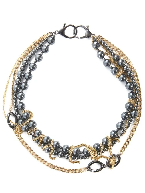 Украшение Pearl Chains Gold SHUSTERMAN