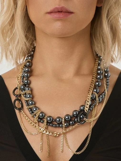 Украшение Pearl Chains Gold SHUSTERMAN