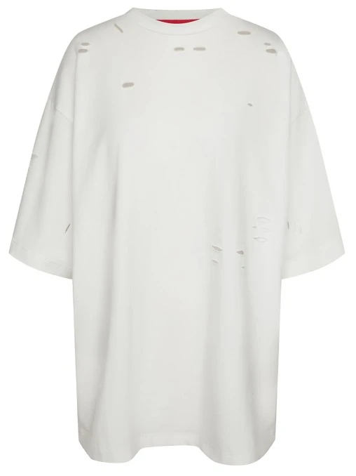 Футболка хлопковая Full of Holes White SHUSTERMAN