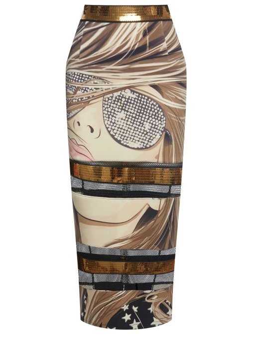 Юбка Face с пайетками SHUSTERMAN