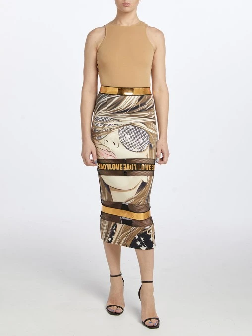 Юбка Face с пайетками SHUSTERMAN