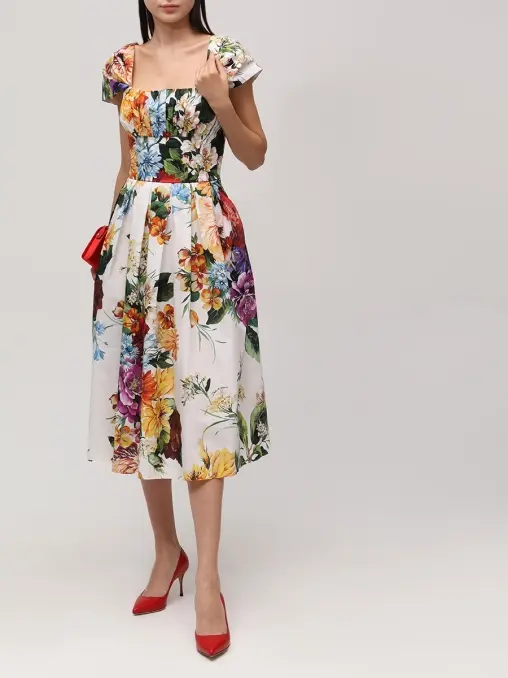 Платье хлопковое DOLCE & GABBANA