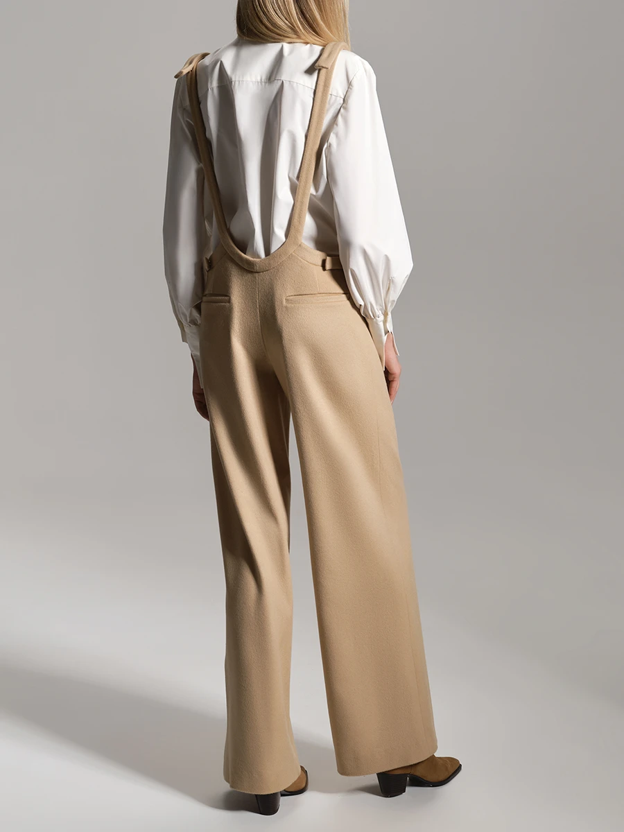 Брюки-овероллы шерстяные