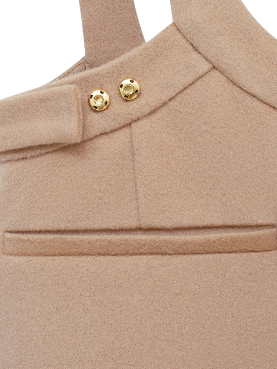 Брюки-овероллы шерстяные