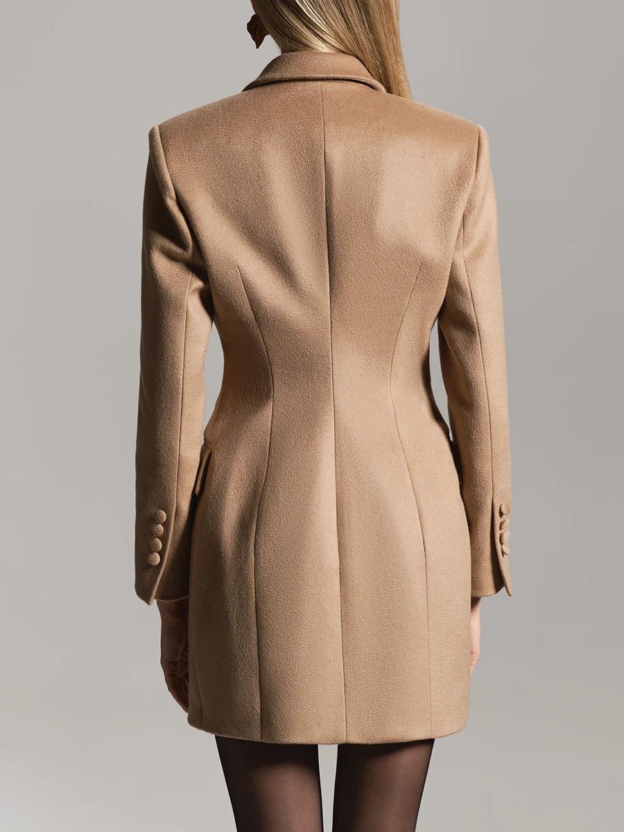 Пальто-жакет из шерсти и кашемира