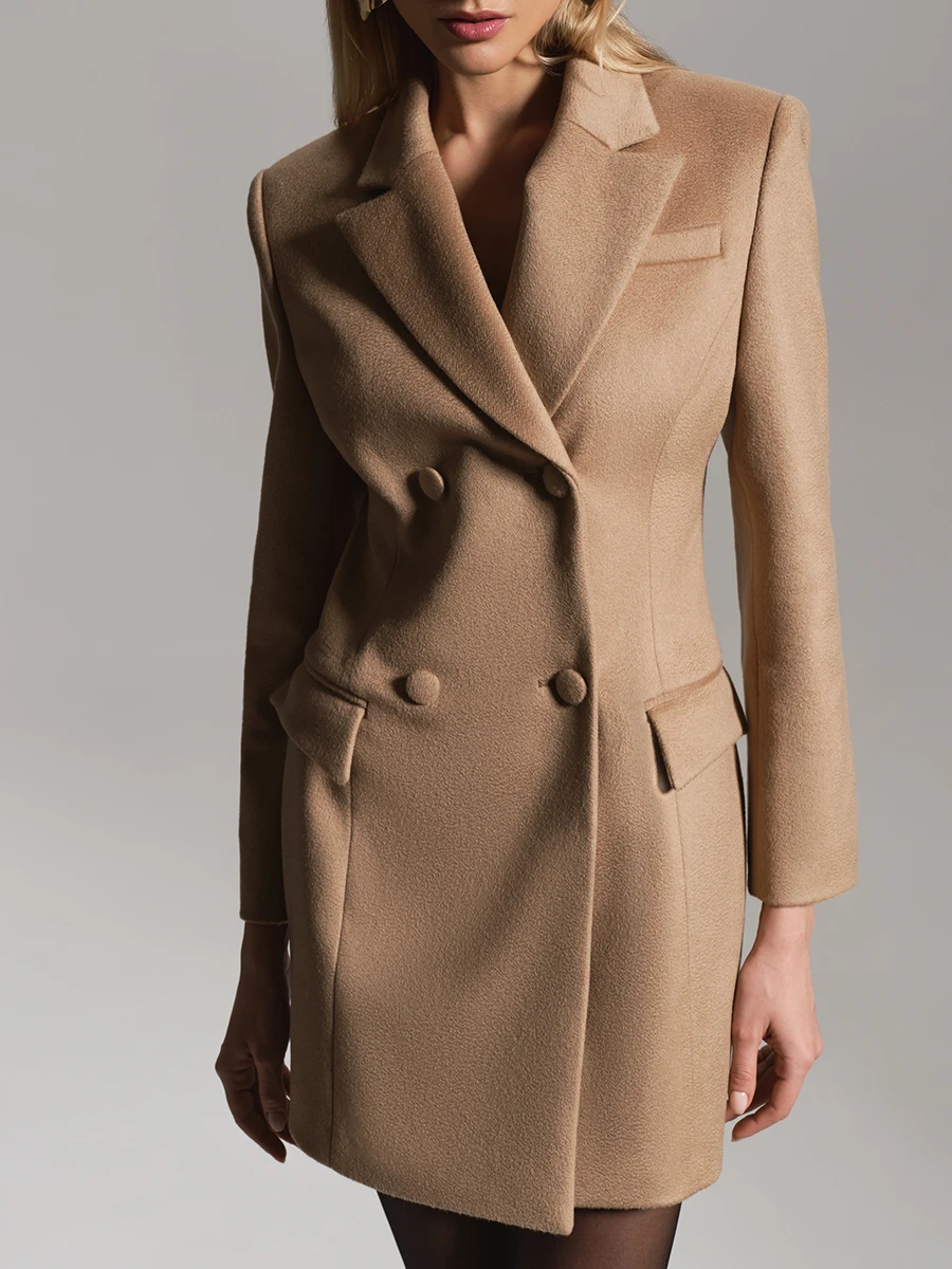 Пальто-жакет из шерсти и кашемира