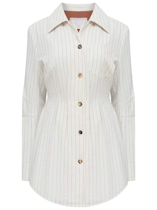 Платье-рубашка в полоску AMMONIT