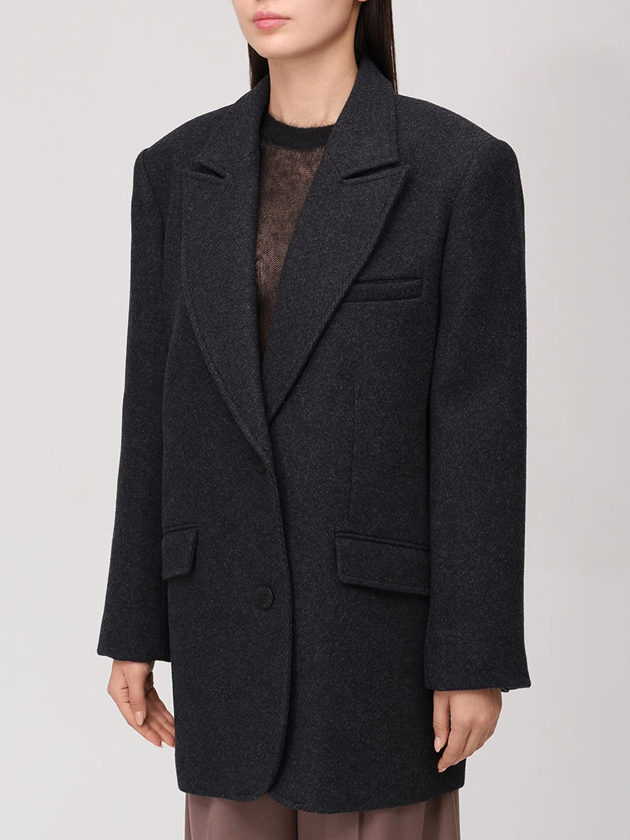 Полупальто шерстяное