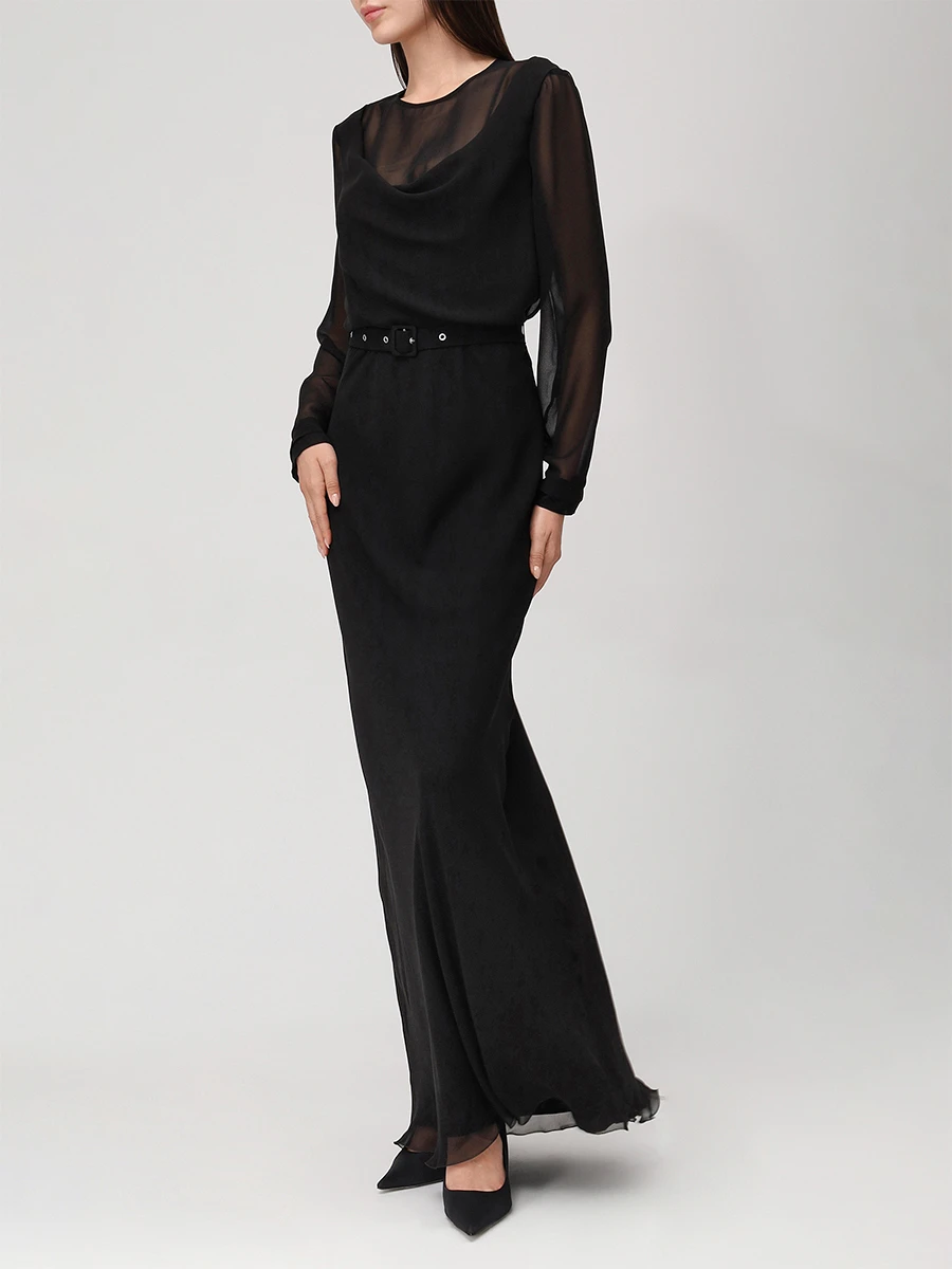 Платье однотонное