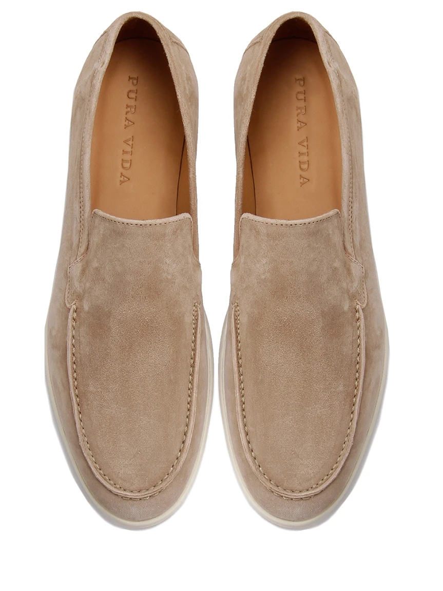 Лоферы LORENZO замшевые