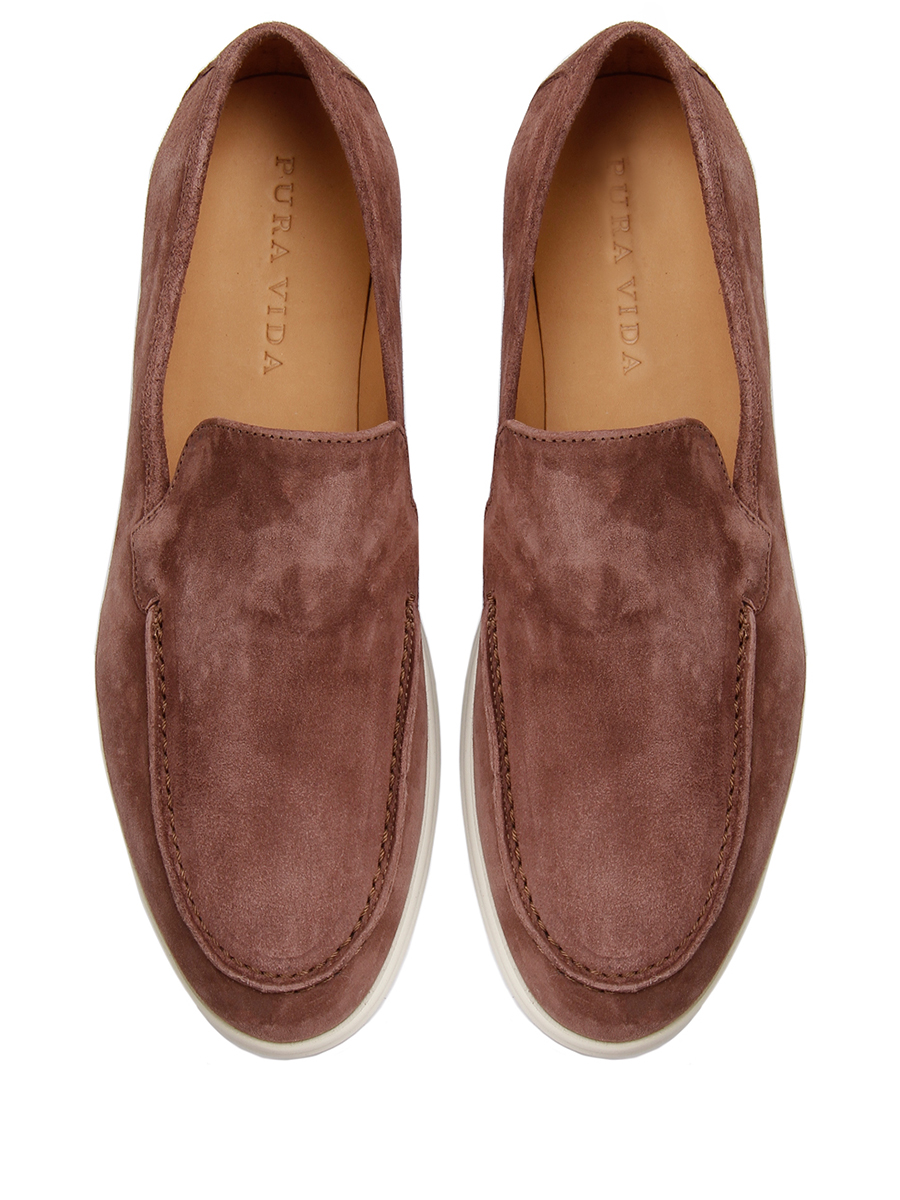 Лоферы LORENZO замшевые