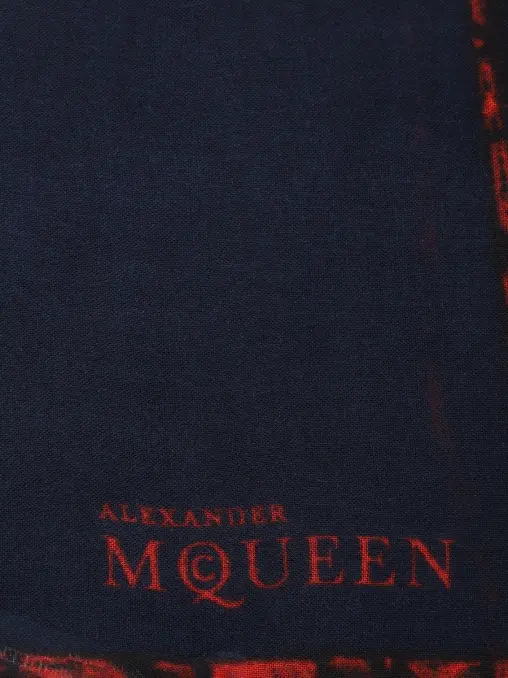 Палантин с принтом ALEXANDER MCQUEEN